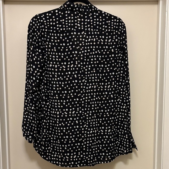 Banana Republic Black and White Polka Dot Blouse - Picture 5 of 5